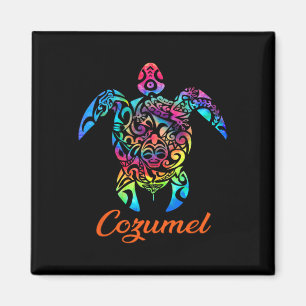 Cozumel Sea Turtle Family Vacation Summer 2025 Magnet