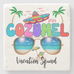 Cozumel Vacation Squad Sun, Sand, and Memories Mex Stone Coaster