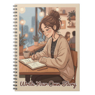 Cozy Aesthetic Write Your Own Story Journal Illust