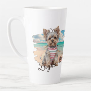 Cozy and Modern Photo and Typography Latte Mug