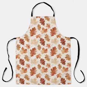 Cozy Autumn Leaf Pattern Apron