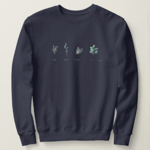 Cozy Autumn Plants Garden Knit Top