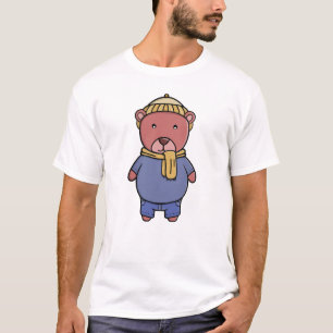 Cozy Bear in Winter Attire T-Shirt