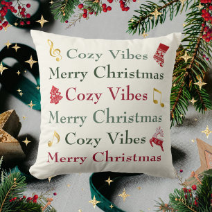 Cozy Bench Cozy Vibes Throw Pillow