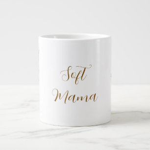 Cozy Boho Botanical Cotton Flower Personalized Sof Large Coffee Mug