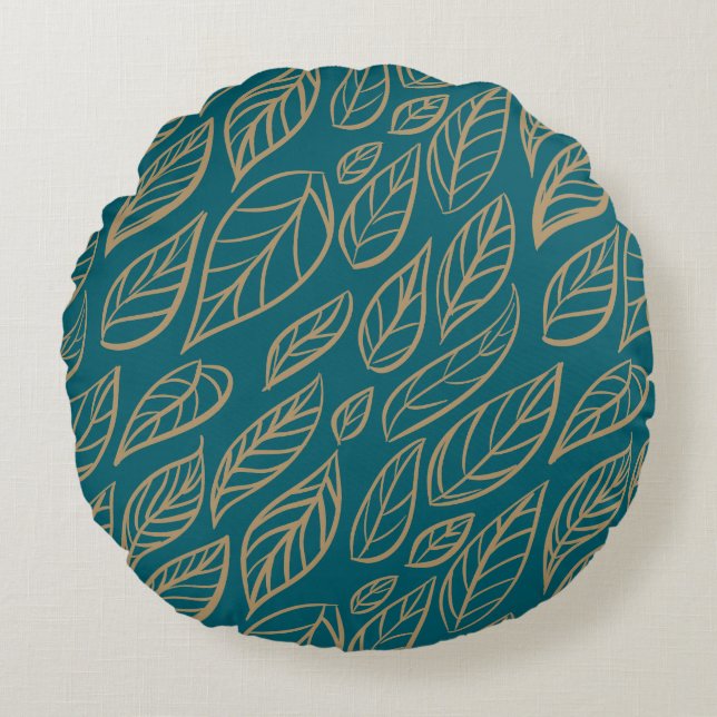 Cozy Botanical  Round Cushion (Front)