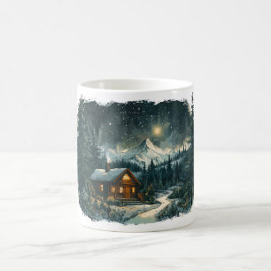 Cozy Cabin in a Winter Wonderland Coffee Mug