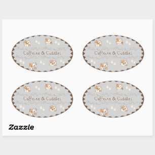Cozy Café Cats Stickers