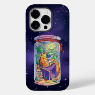 COZY CARTOON DRAGON READING BOOK INSIDE A JAR Case-Mate iPhone 14 PRO CASE