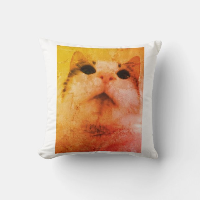 Cozy Cat Dreams Pillow (Front)