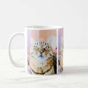 Cozy Cat Mug – Whimsical Feline Design