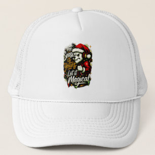 Cozy Christmas Bear DJ Knit Beanie Hat