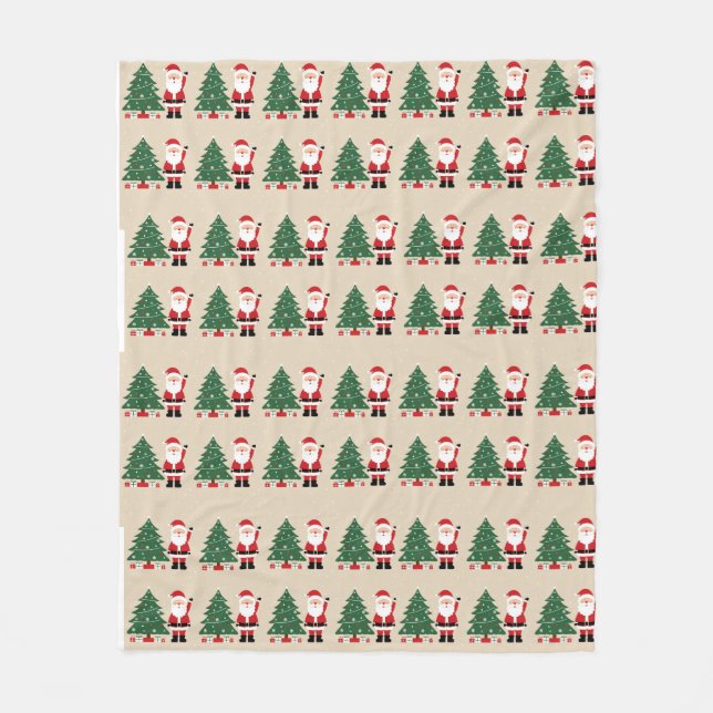 Cozy Christmas Blanket with Santa (Front)