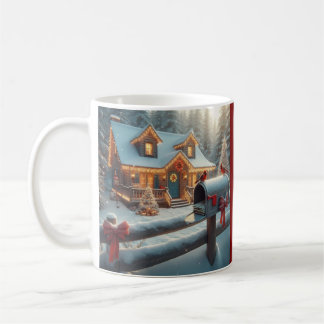 Cozy Christmas Cabin Winter Wonderland Coffee Mug