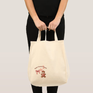 Cozy Christmas Gingerbread Coquette Sweet Tote Bag