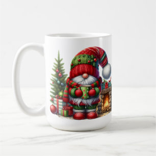 Cozy Christmas Gnome Art – Festive Holiday Coffee Mug