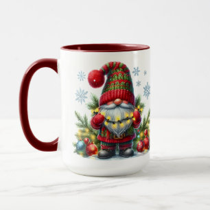 Cozy Christmas Gnome Art – Festive Holiday Mug