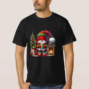 Cozy Christmas Gnome Art – Festive Holiday T-Shirt