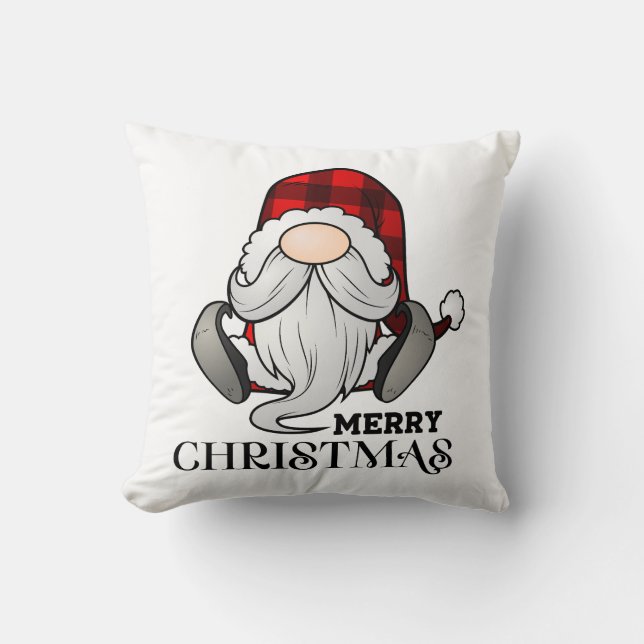 Cozy Christmas Gnome Cushion (Front)