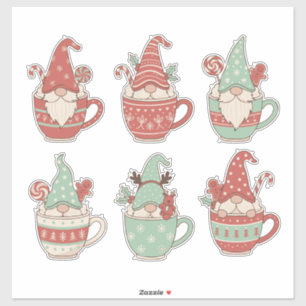 Cozy Christmas Gnomes in Mugs: Aesthetic Holiday