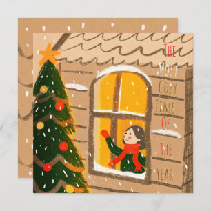 Cozy Christmas Greeting Card