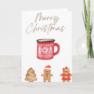 Cozy Christmas Mug & Gingerbread Biscuits Card