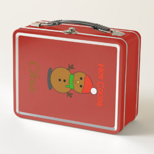 Cozy Christmas Mug – Hot Cocoa Holiday Gift Metal Lunch Box