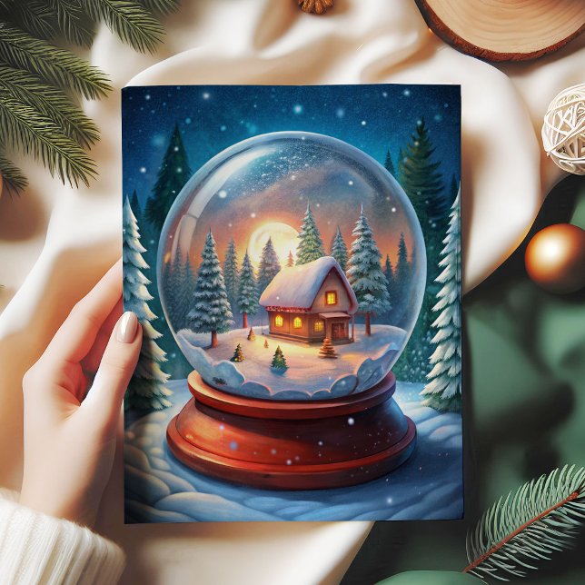 Cozy Christmas scene wreath rustic tissue paper (Cozy Christmas scene wreath rustic tissue paper)