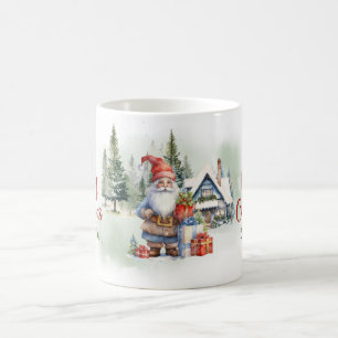 Cozy Christmas winter forest with gnome Coffee Mug