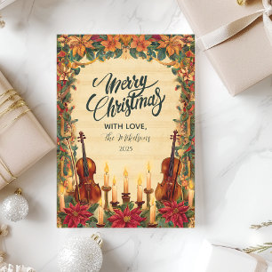 Cozy Cinnamon Spice Merry Christmas Holiday Card