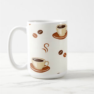 Cozy Coffee Cups Seamless Pattern