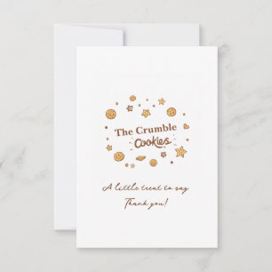 Cozy Cookie Delights  Thank You Card