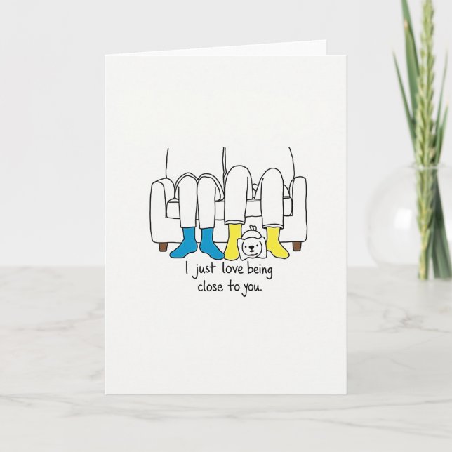 Cozy Couple Pet Love Card (Front)