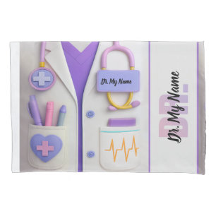 Cozy Doctor Blanket – Heart & Healing Design Pillowcase