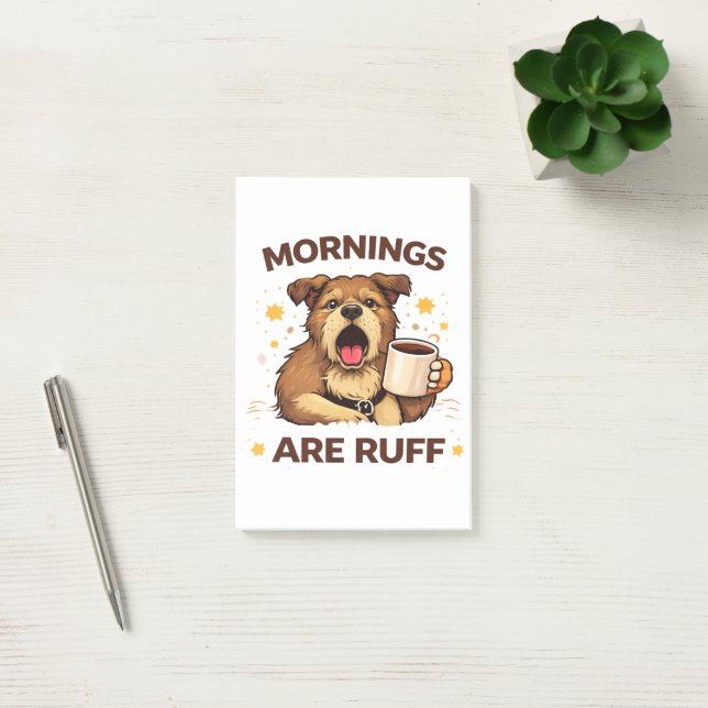 Cozy Dog Illustration Post-it Notes (Office)
