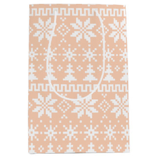 Cozy Fair Isle Medium Gift Bag