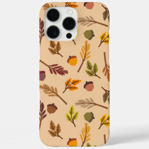 Cozy Fall Leaves & Acorns iPhone 16 Pro Max Case