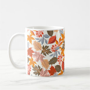 Cozy Fall Leaves Autumn Cute Pattern Coffee Mug