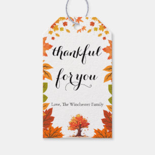 Cozy Fall Thanksgiving Dinner Party Gift Tags