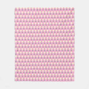 Cozy Fleece Blanket  Modern Geometric Pattern
