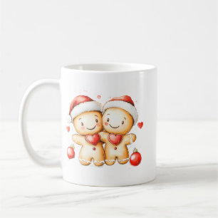 Cozy Gingerbread Man Hug Festive Holiday Mug