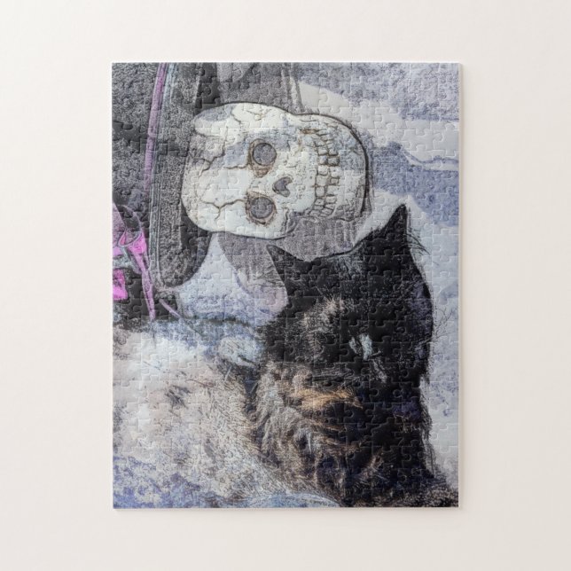 Cozy Halloween Jigsaw Puzzle (Vertical)