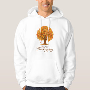 Cozy Happy Thanksgiving Autumn Tree  Hoodie