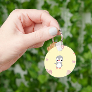 Cozy Heart Warming Penguin Key Ring