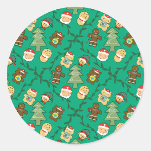 Cozy Holiday for Laptop & Planner Decor Classic Round Sticker