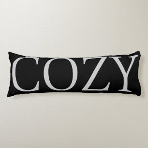 COZY HOLIDAY TYPOGRAPHY BODY PILLOW