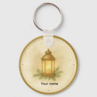 Cozy Lantern Winter Wall Clock – MerryMist Warm Gl Key Ring