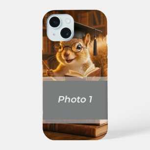 Cozy Library Squirrel Teacher Appreciation Blanket iPhone 15 Case