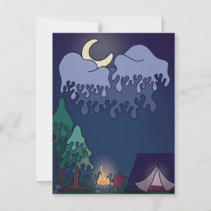 Cozy Lil Campsite Postcard