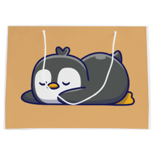 Cozy Little Penguin Nap Large Gift Bag